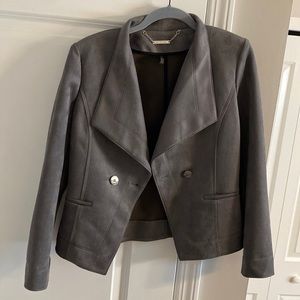 White House Black Market women’s gray blazer button size 2